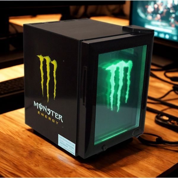 frigo monster sur bureau en bois frigo monster sur bureau en bois